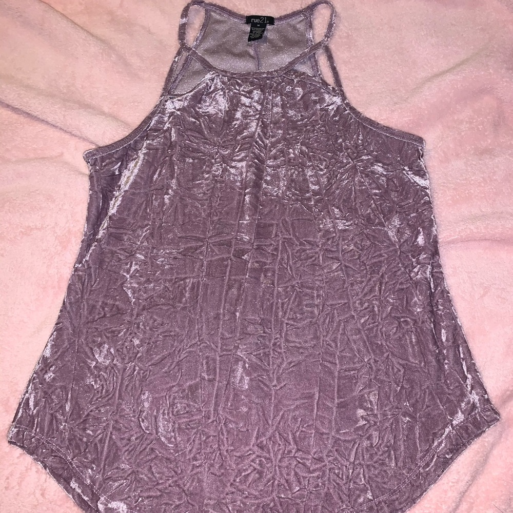 Rue 21 Crushed Velvet Tank Top